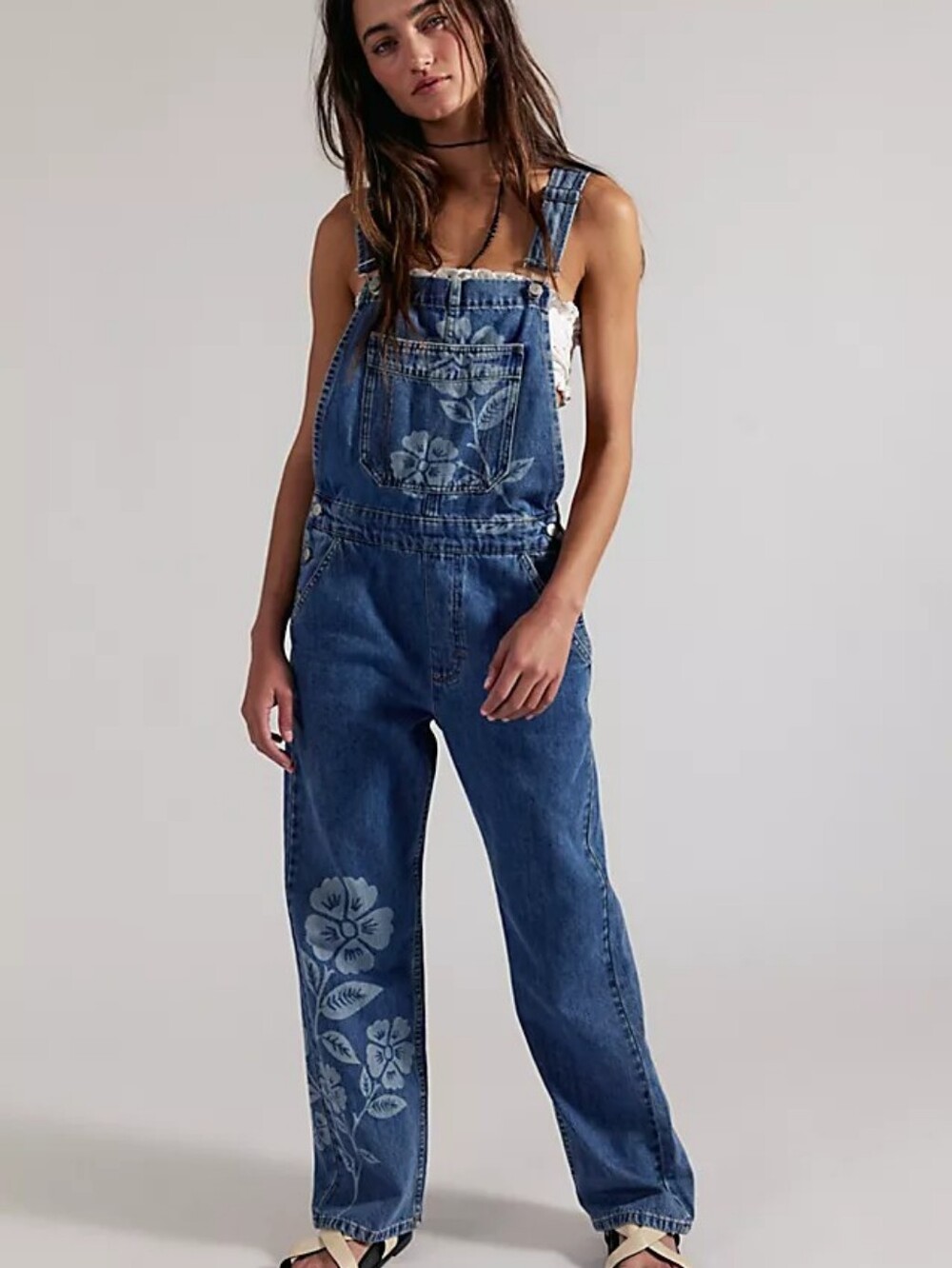 NWT Free People We The Free Ziggy Printed Overalls